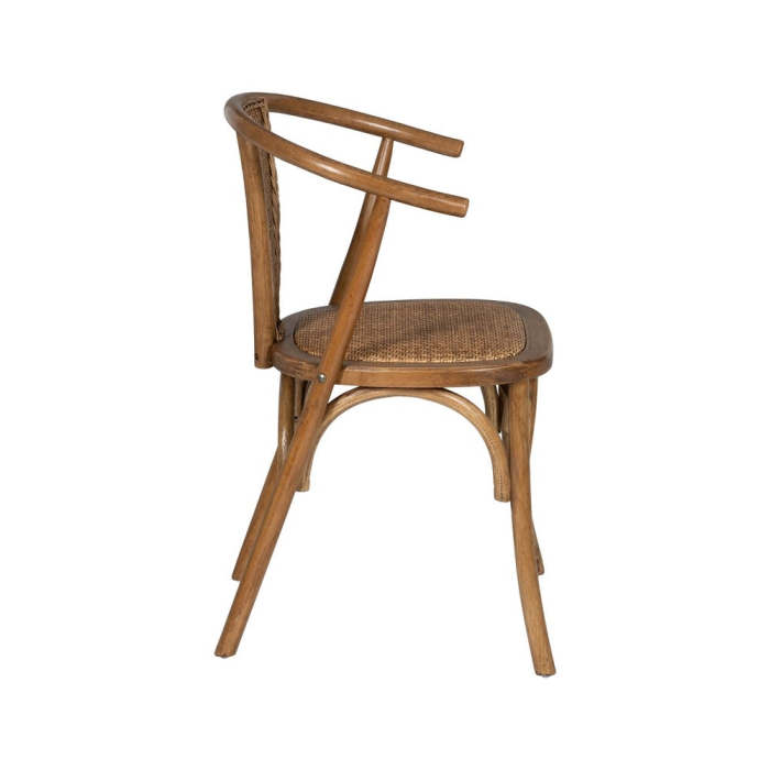 Scaun lemn fag si ratan culoarea mierii|Scaune naturale pentru interioare elegante [4]