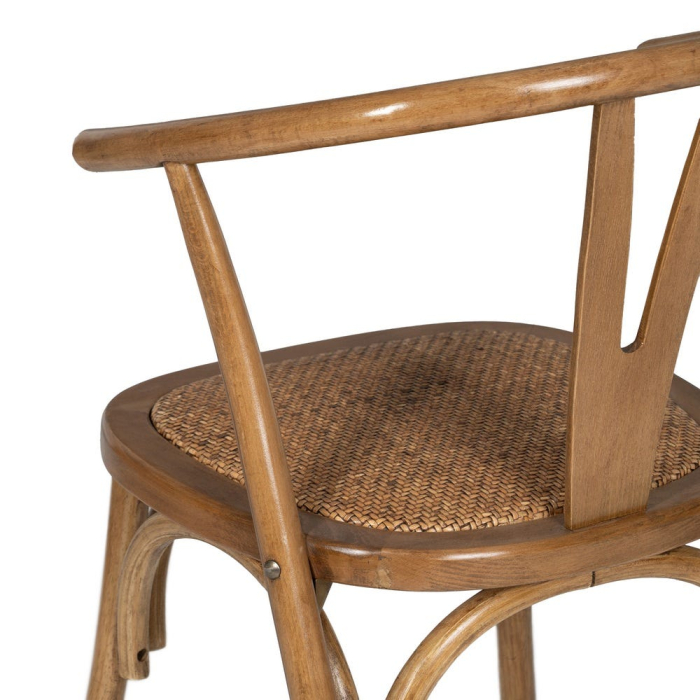 Scaun lemn fag si ratan culoarea mierii|Scaune moderne pentru decor natural [12]