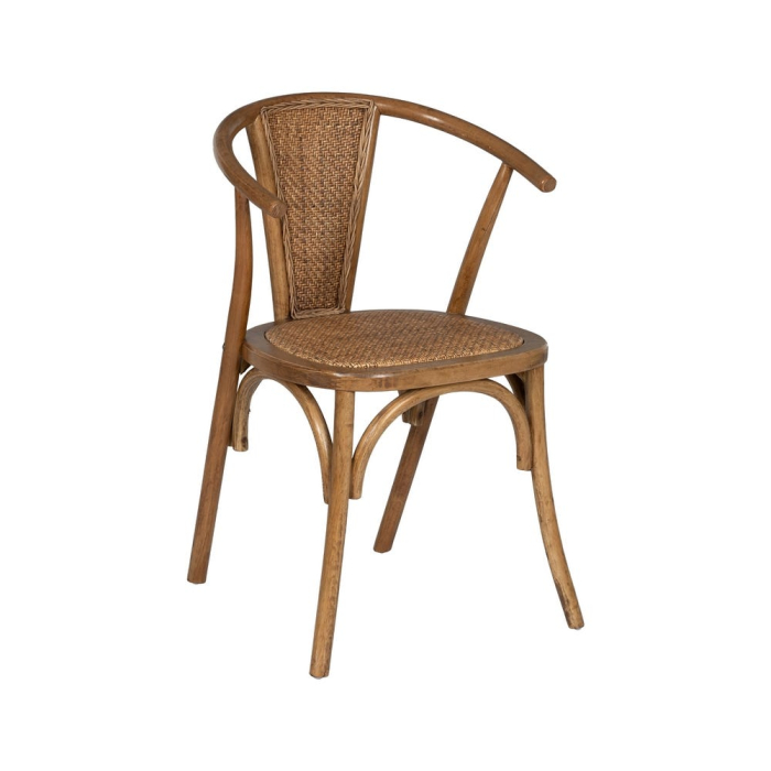 Scaun lemn fag si ratan culoarea mierii|Scaune naturale pentru interioare elegante [3]