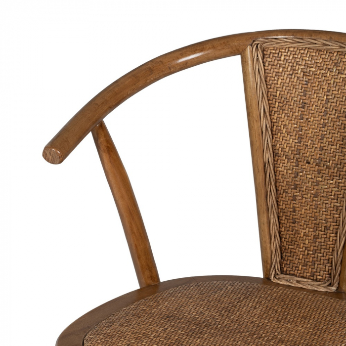 Scaun lemn fag si ratan culoarea mierii|Scaune naturale pentru interioare elegante [6]