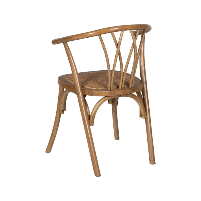 Scaun lemn fag si ratan|Scaune sofisticate pentru decoruri naturale [5]
