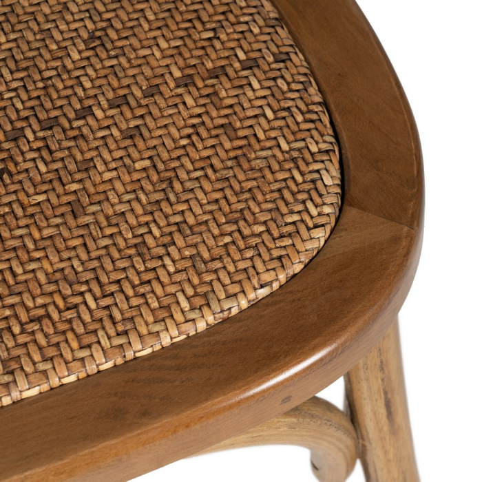 Scaun lemn fag si ratan culoarea mierii|Scaune moderne pentru decor natural [9]