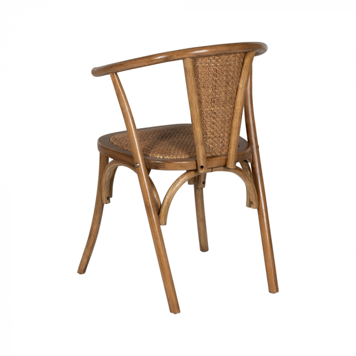 Scaun lemn fag si ratan culoarea mierii|Scaune naturale pentru interioare elegante [4]