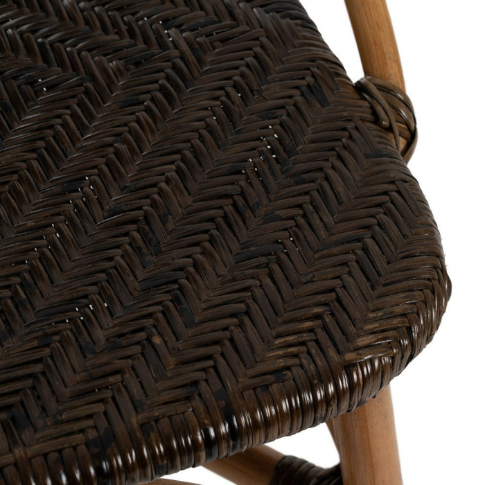 Scaun lemn natur și împletitură maro – design rustic modern certificat horeca [11]