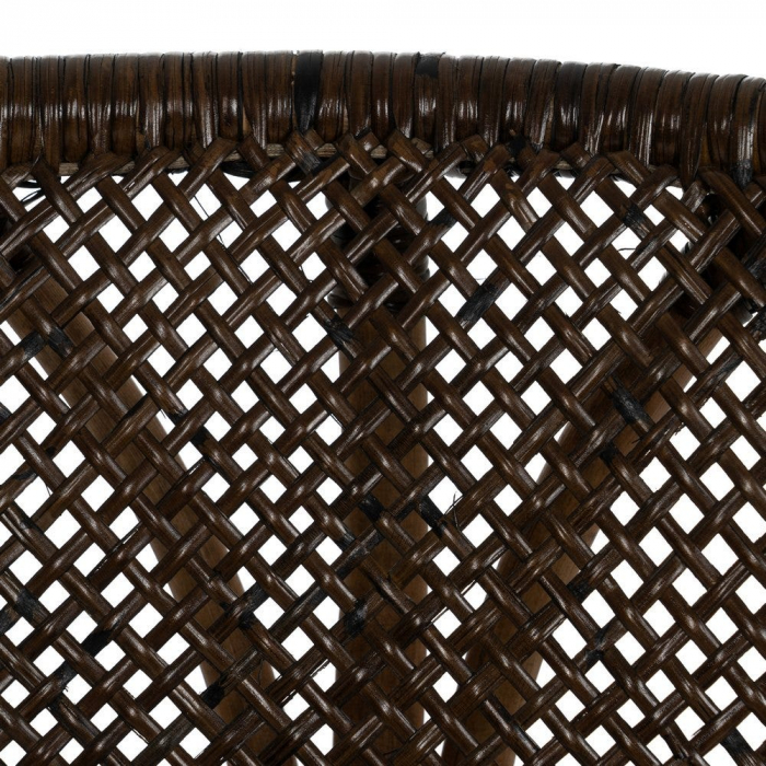 Scaun lemn natur și împletitură maro – design rustic modern certificat horeca [14]