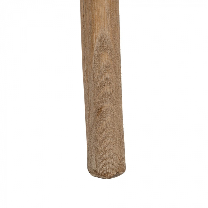 Scaun rustic lemn masiv cu șezut bej – spătar X, design farmhouse [14]