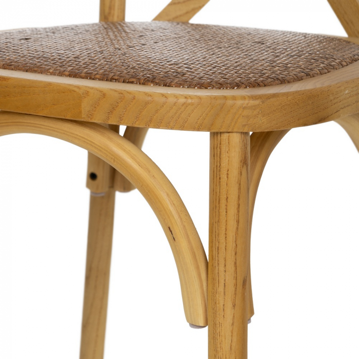 Scaun clasic din lemn natural [8]