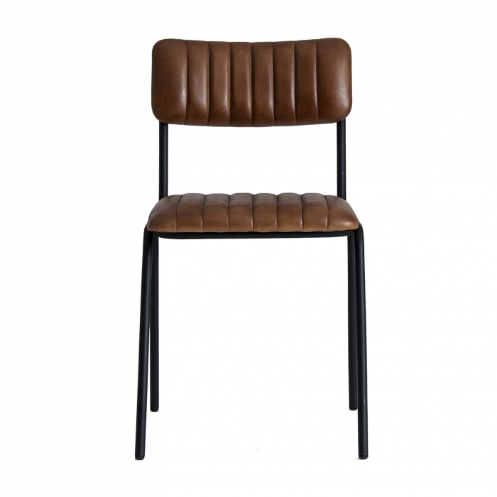 Scaun vintage metal piele|Scaune industriale [2]