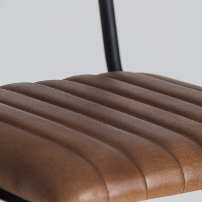 Scaun vintage metal piele|Scaune industriale [5]
