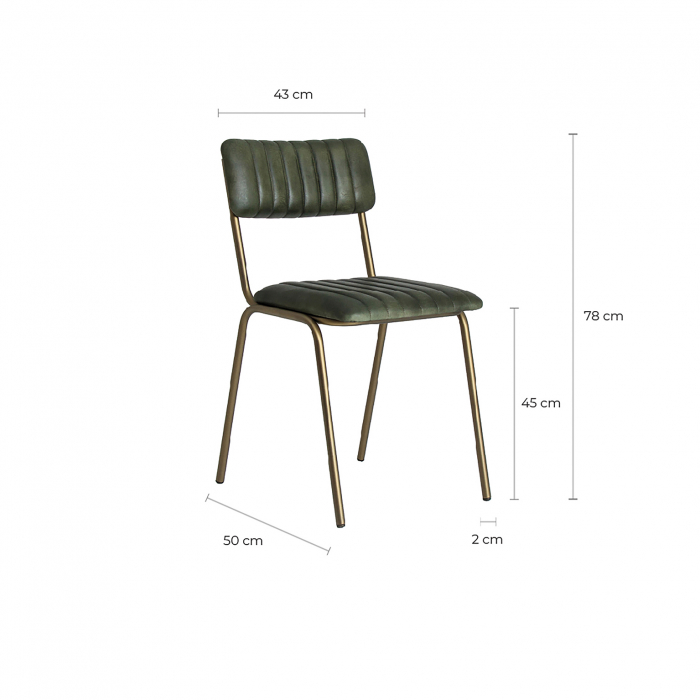 Scaun vintage metal colorat|Scaune industriale [6]