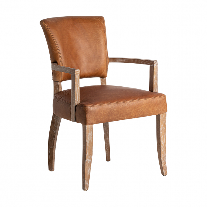 Scaun vintage piele maro | Scaune elegante dining [1]