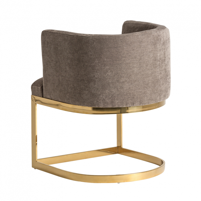Scaun Art Deco gri si auriu | Scaune elegante dining [4]