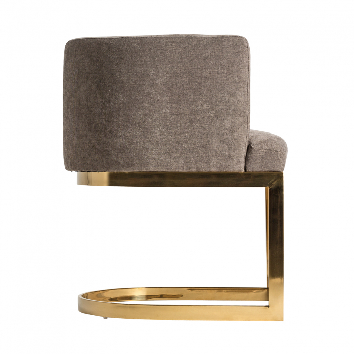 Scaun Art Deco gri si auriu | Scaune elegante dining [3]