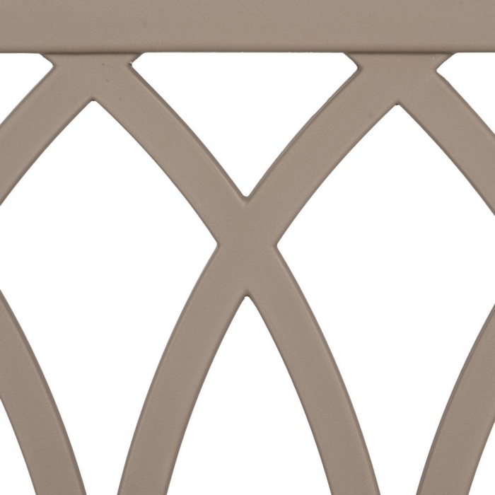 Scaun stivuibil taupe pentru exterior și interior, polipropilenă rezistentă UV, design modern [9]