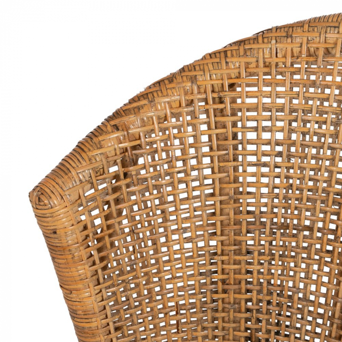 Scaun ergonomic din ratan CreativDeco - Mobilier confortabil pentru dining [9]