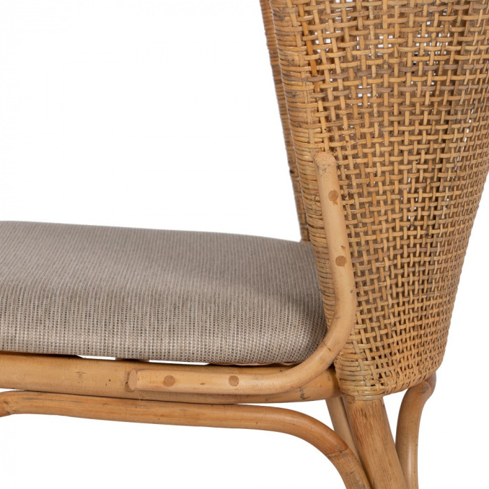 Scaun ergonomic din ratan CreativDeco - Mobilier confortabil pentru dining [10]