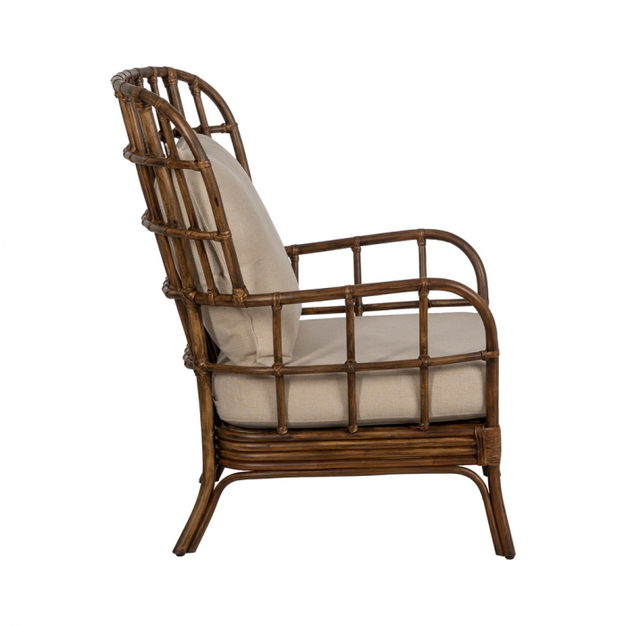 Scaun ratan mare cu perne confortabile|Scaune elegante pentru decor relaxat și rafinat [3]