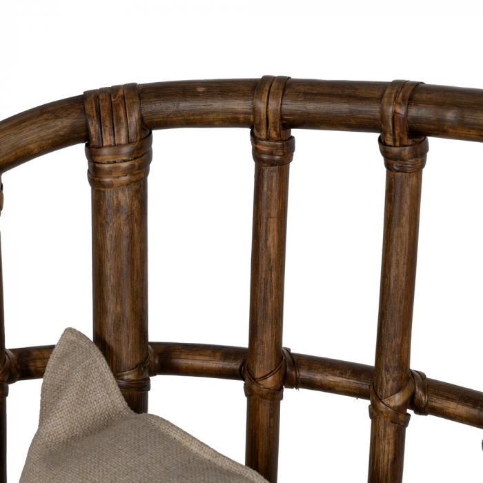 Scaun ratan mare cu perne confortabile|Scaune elegante pentru decor relaxat și rafinat [7]