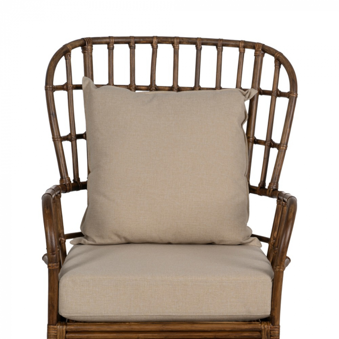 Scaun ratan mare cu perne confortabile|Scaune elegante pentru decor relaxat și rafinat [5]