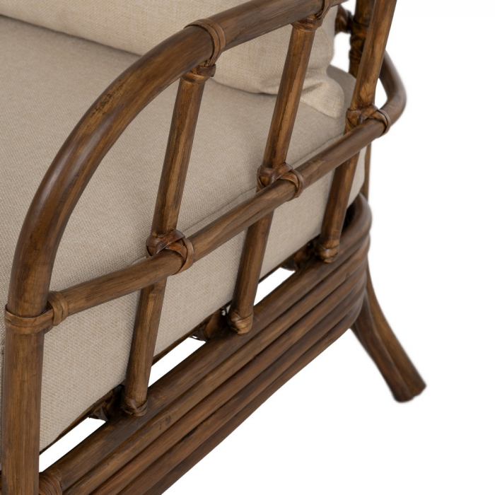 Scaun ratan mare cu perne confortabile|Scaune elegante pentru decor relaxat și rafinat [10]