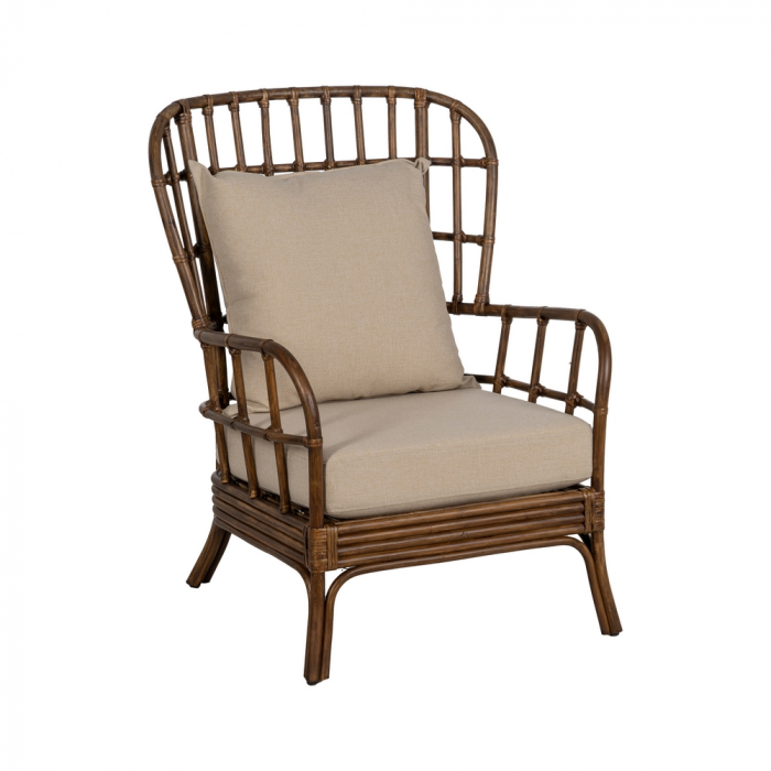 Scaun ratan mare cu perne confortabile|Scaune elegante pentru decor relaxat și rafinat [2]
