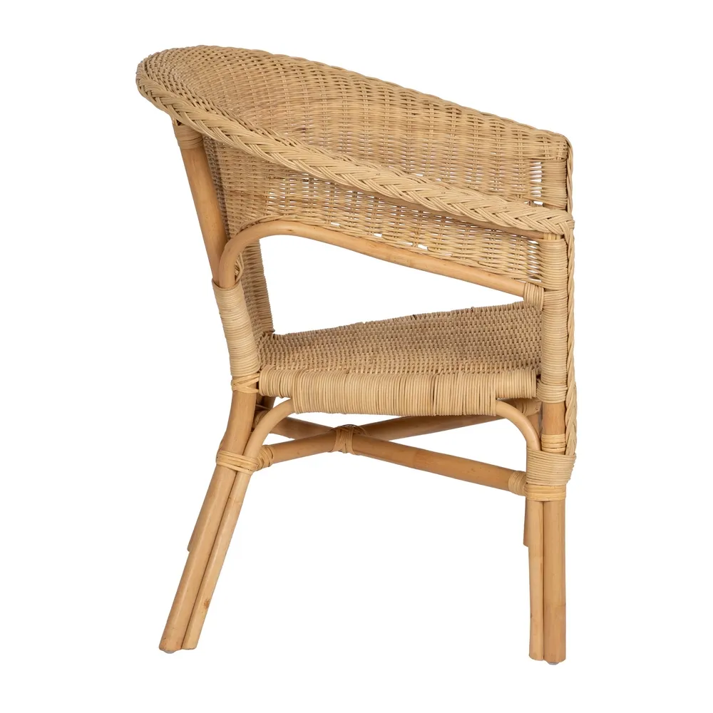 Scaun din ratan natural pentru decoruri rustice|Scaune din ratan pentru terase și grădini boeme [3]