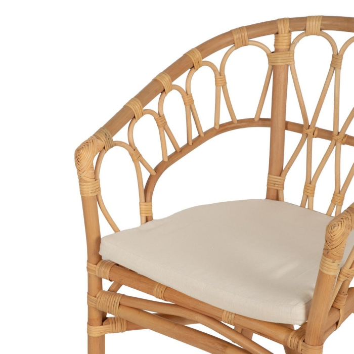 Scaun din ratan natural pentru decoruri relaxate|Scaune din ratan pentru terase și grădini naturale [6]