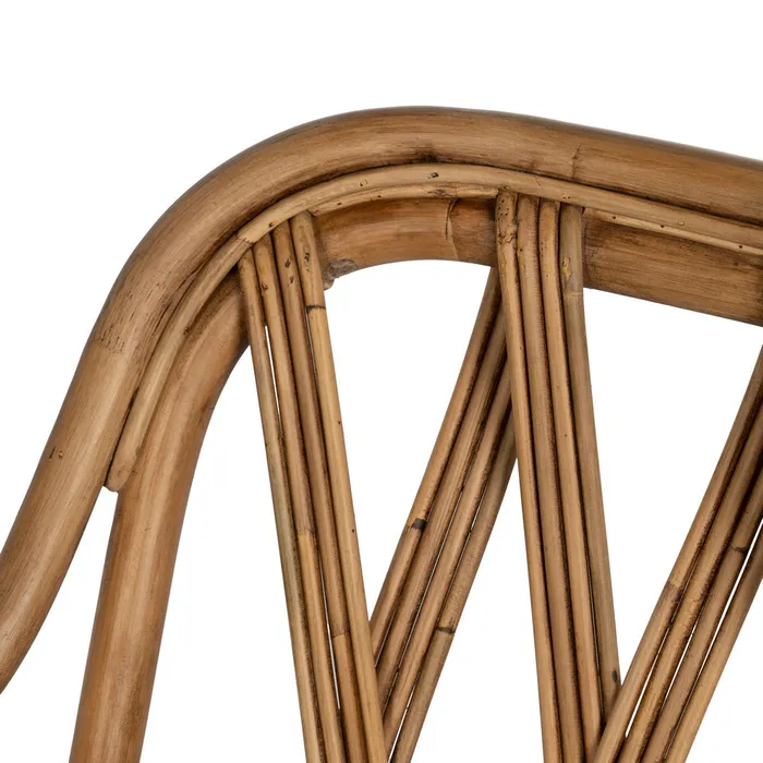 Scaun ratan natural cu perna pentru living sau terasa|Scaune din fibre naturale pentru decor autentic [8]