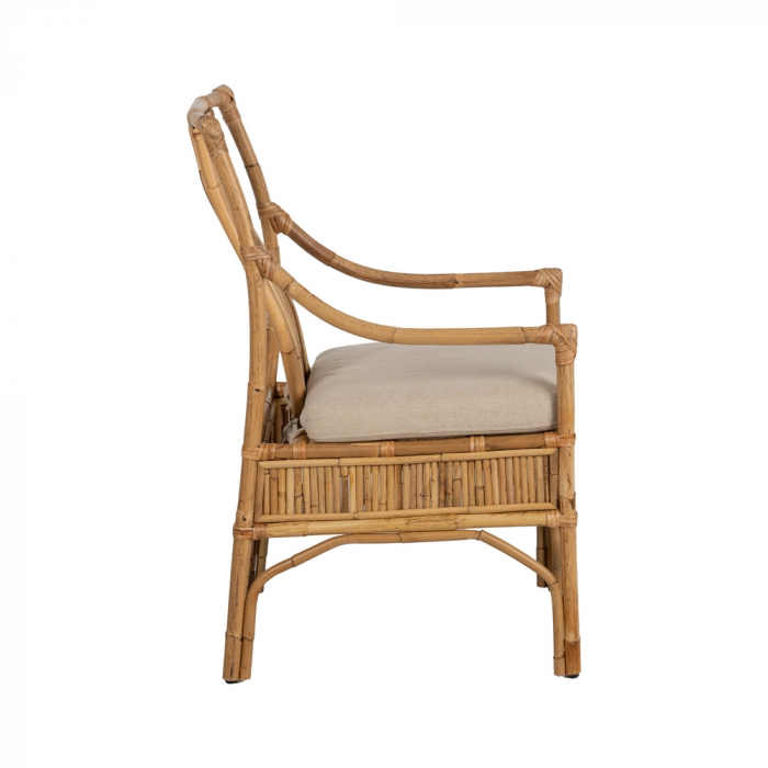 Scaun ratan vertical cu perna pentru relaxare|Scaune naturale cu design decorativ [3]