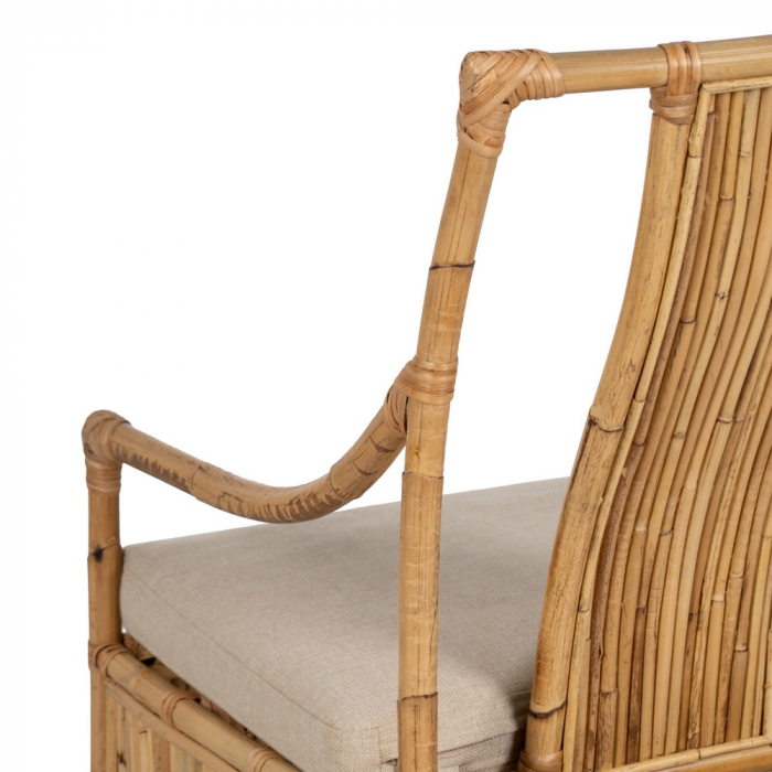 Scaun ratan vertical cu perna pentru relaxare|Scaune naturale cu design decorativ [10]