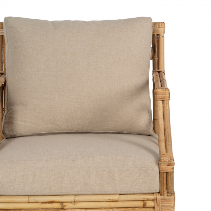 Fotoliu ratan cu tapițerie moale pentru lounge|Scaune confortabile din materiale naturale [5]
