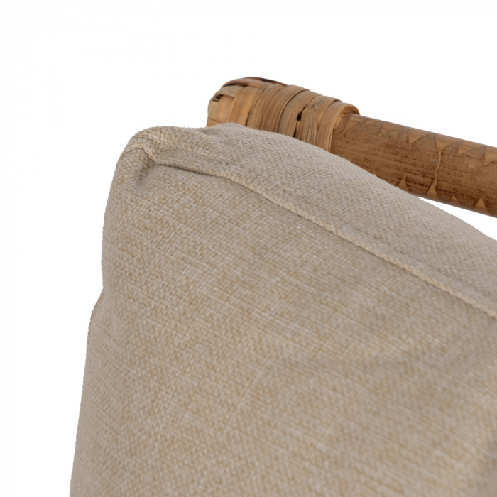Fotoliu ratan cu tapițerie moale pentru lounge|Scaune confortabile din materiale naturale [8]