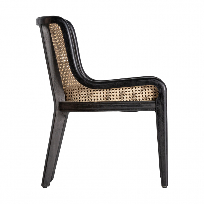 Scaun colonial ratan negru si maro|Scaune dining exotice [3]