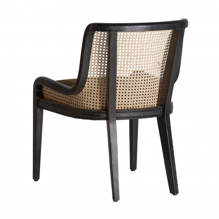 Scaun colonial ratan negru si maro|Scaune dining exotice [4]