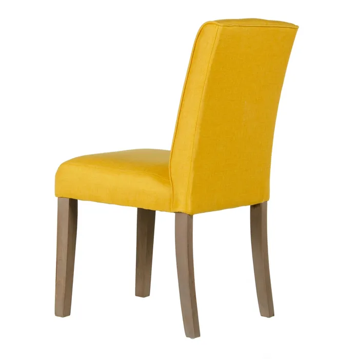 Scaun dining Capitonat Galben, Lemn Stofa - creativdeco.ro [4]