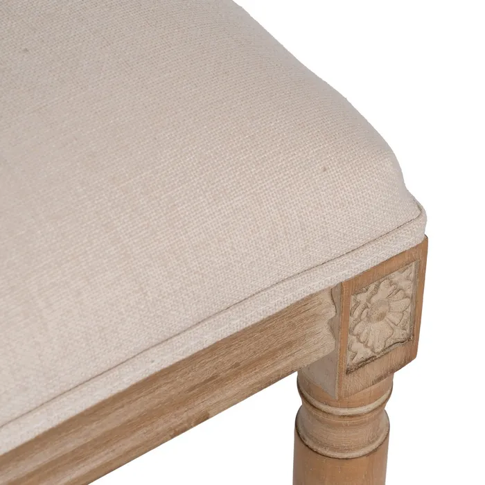 Scaun dining CLASIC Extra, Lemn, Stofa Crem - creativdeco.ro [6]