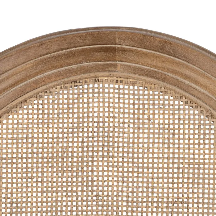 Scaun dining CLASIC, Lemn, Ratan, Stofa In Crem - creativdeco.ro [8]