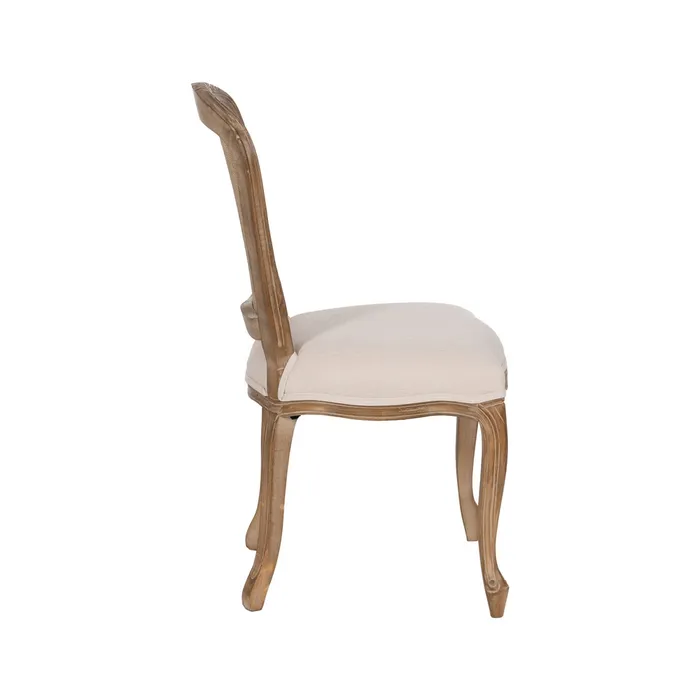 Scaun dining CLASIC PLUS, Lemn, Stofa In Crem - creativdeco.ro [4]