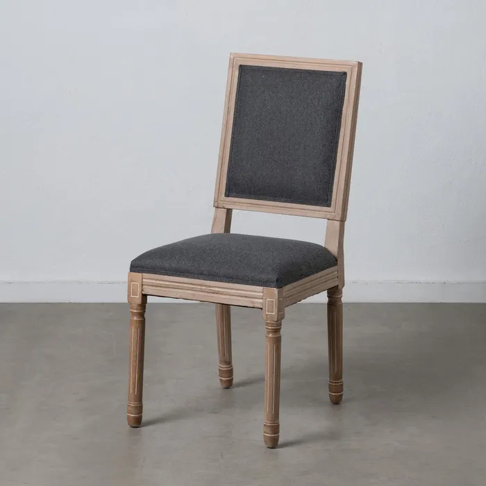 Scaun Dining Clasic Prim, Lemn, Stofa Gri - creativdeco.ro [2]