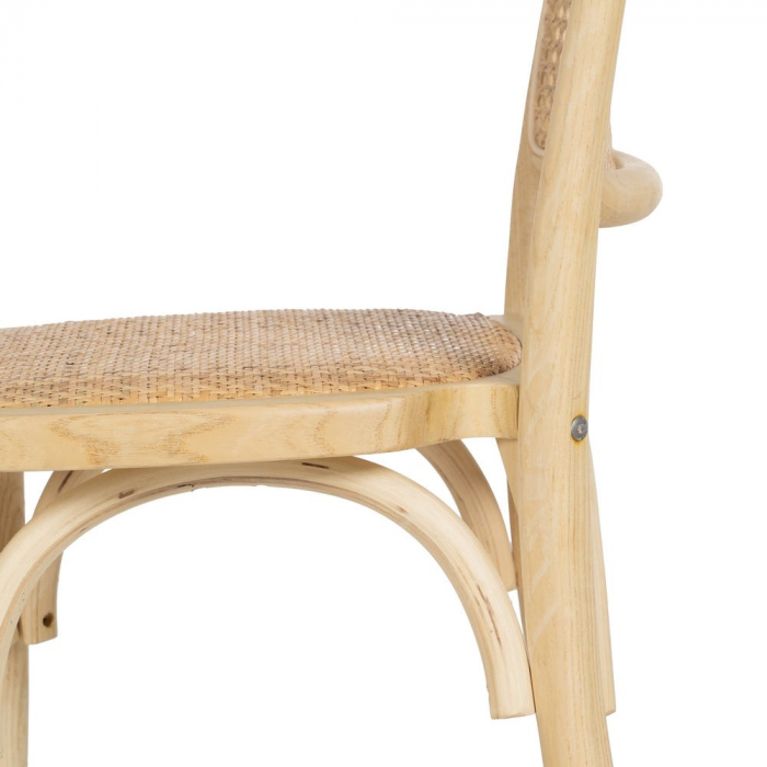 Scaun lemn ulm și ratan natural – stil rustic scandinav horeca [9]