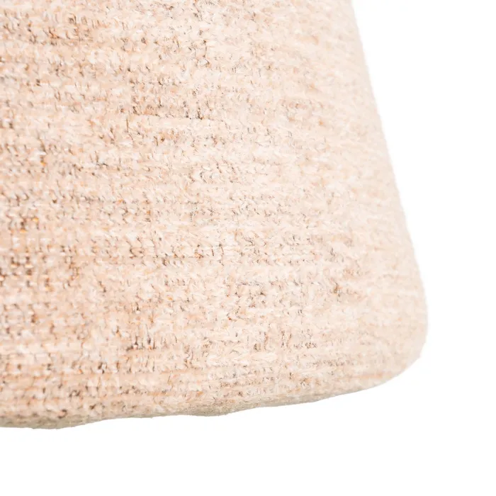 Scaun dining din stofă roz cu bază conică și revenire automată [10]