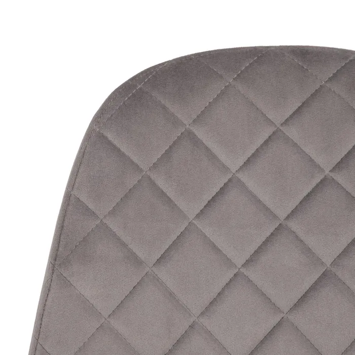Scaun Dining Fine, Catifea Gri, Metal Auriu - creativdeco.ro [7]