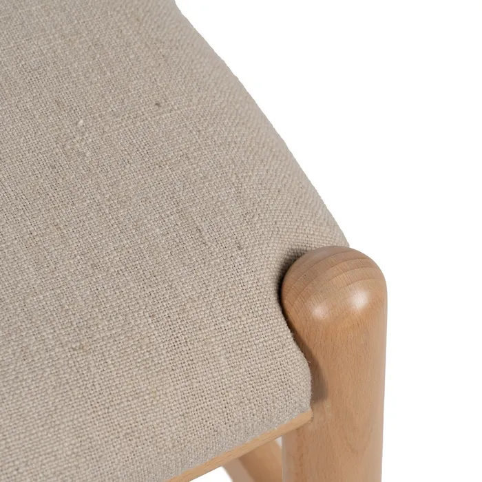 Scaun Dining Lemn FAG Natural, stofa Crem - creativdeco.ro [10]