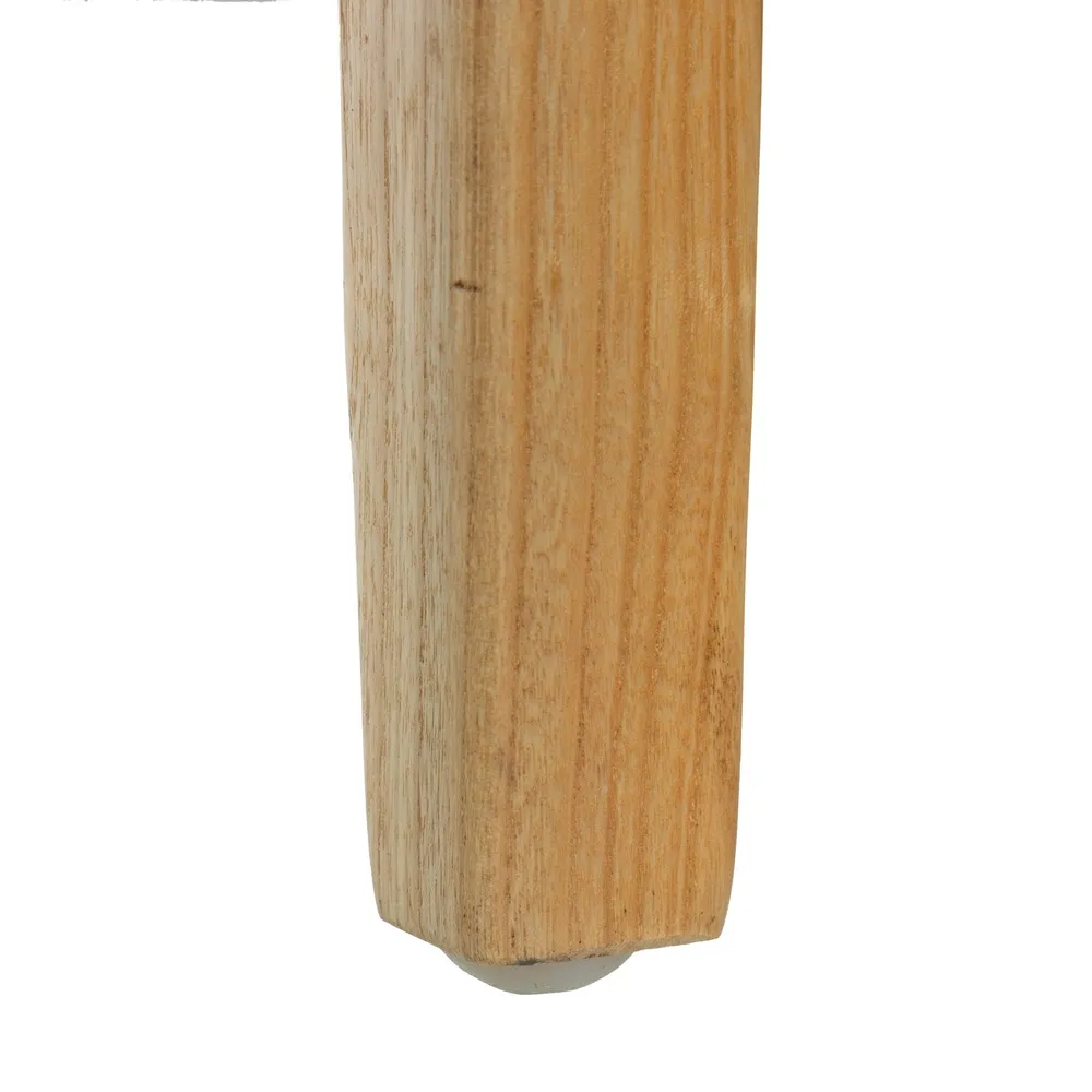 Scaun Dining Lemn Tec Piele, Natural Negru - creativdeco.ro [12]