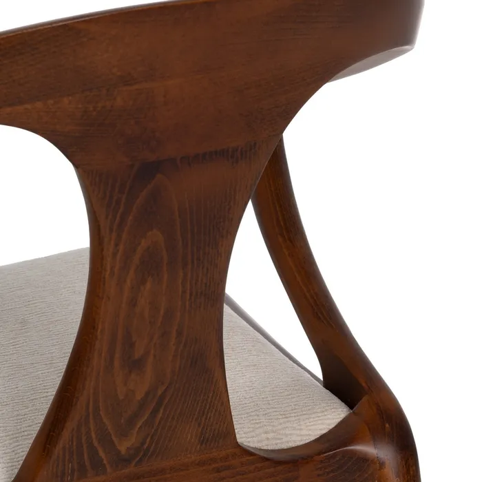 Scaun Dining Loft Elegance, Lemn, Stofa Crem - creativdeco.ro [7]