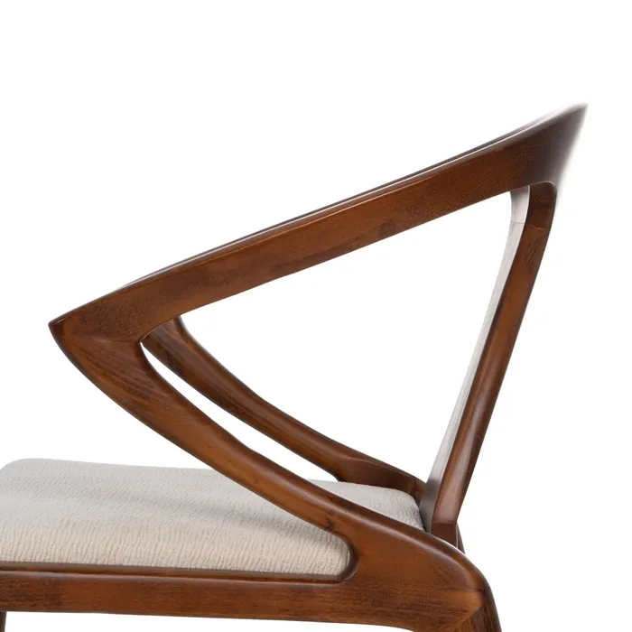 Scaun Dining Loft Elegance, Lemn, Stofa Crem - creativdeco.ro [6]