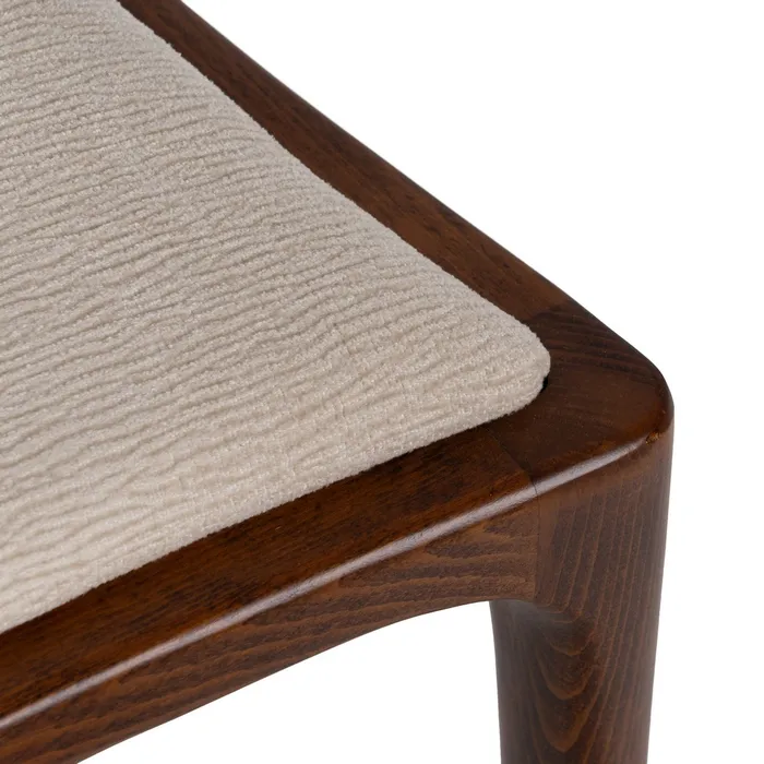 Scaun Dining Loft Elegance, Lemn, Stofa Crem - creativdeco.ro [9]
