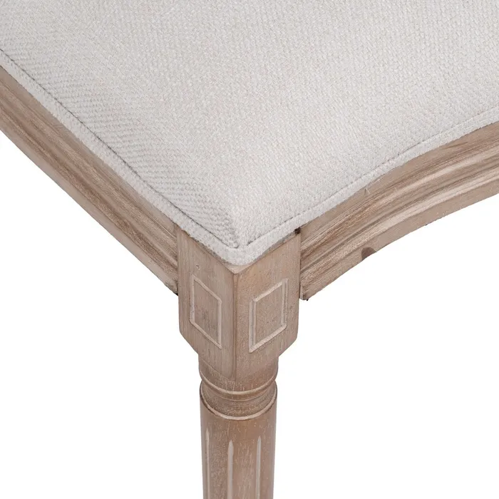 Scaun dining Medalion, Lemn, Stofa Crem - creativdeco.ro [10]