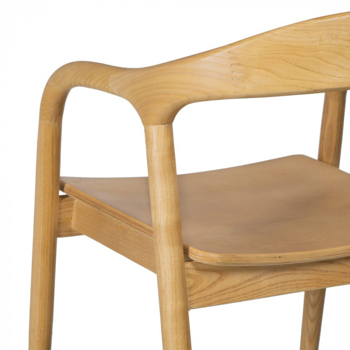Scaun lemn ulm cu șezut MDF – design scandinav modern ergonomic [11]