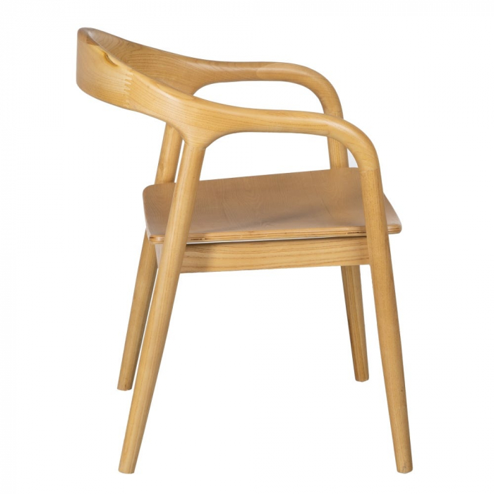 Scaun lemn ulm cu șezut MDF – design scandinav modern ergonomic [4]